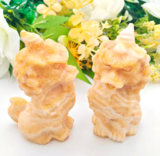 GUARDIANO IN CALCITE GIALLA