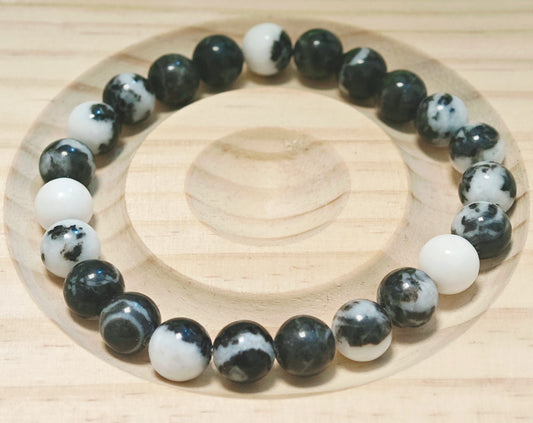BRACCIALE IN DIASPRO ZEBRA