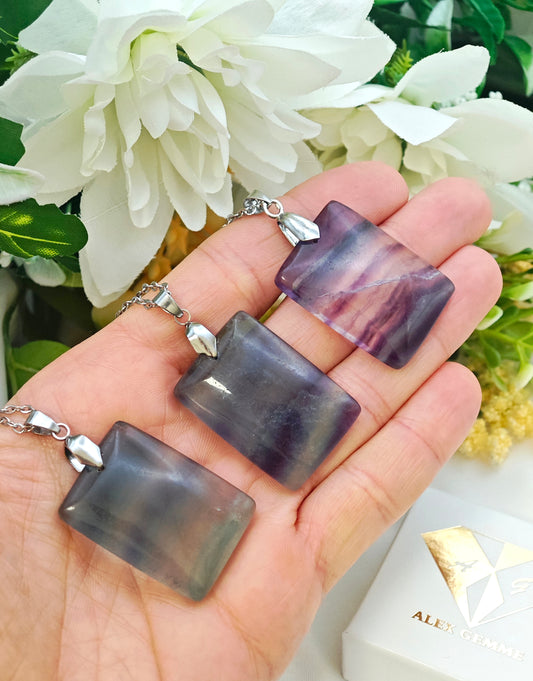 CIONDOLO IN FLUORITE RAINBOW 🌈