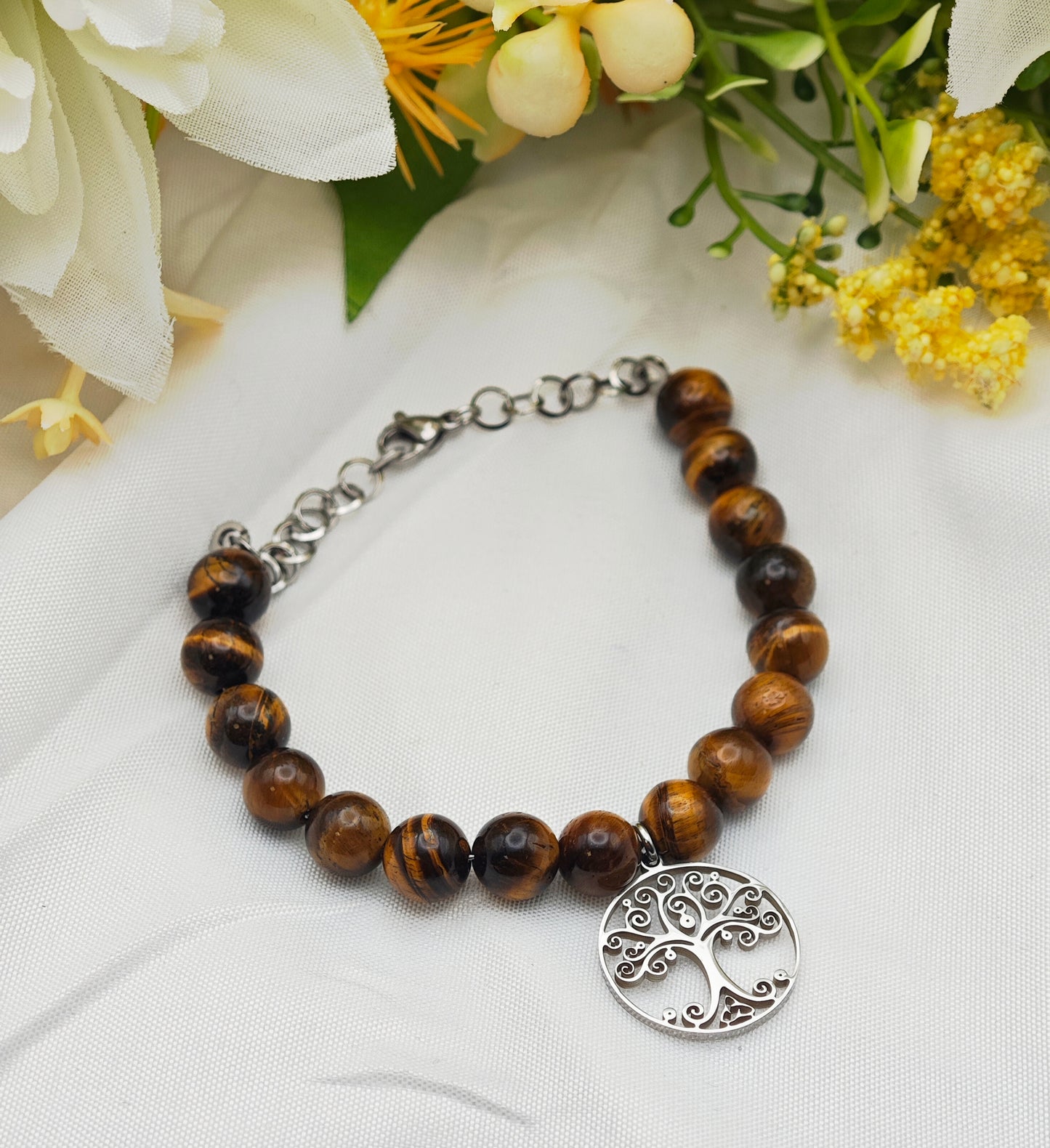 BRACCIALE ALBERO DELLA VITA IN OCCHIO DI TIGRE