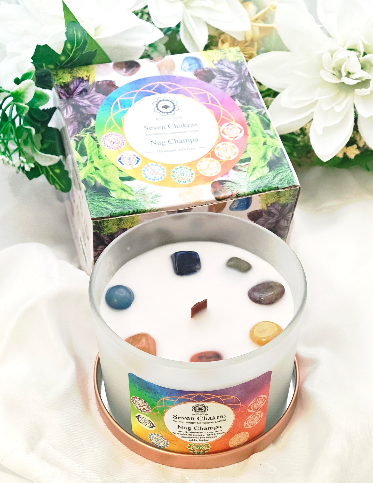 CANDELA DEI 7 CHAKRA GREEN TREE