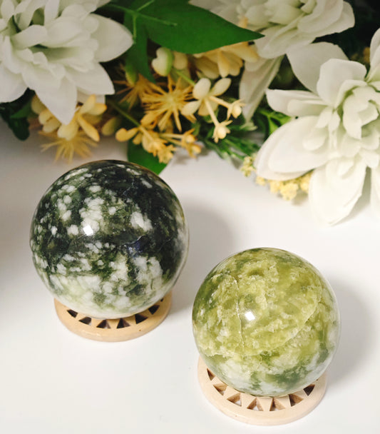 SFERA IN GIADA VERDE