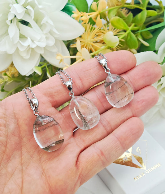 CIONDOLO IN QUARZO GIARDINO VERDE HQ