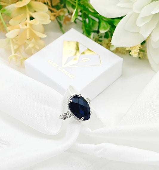 ANELLO IN AGATA NERA