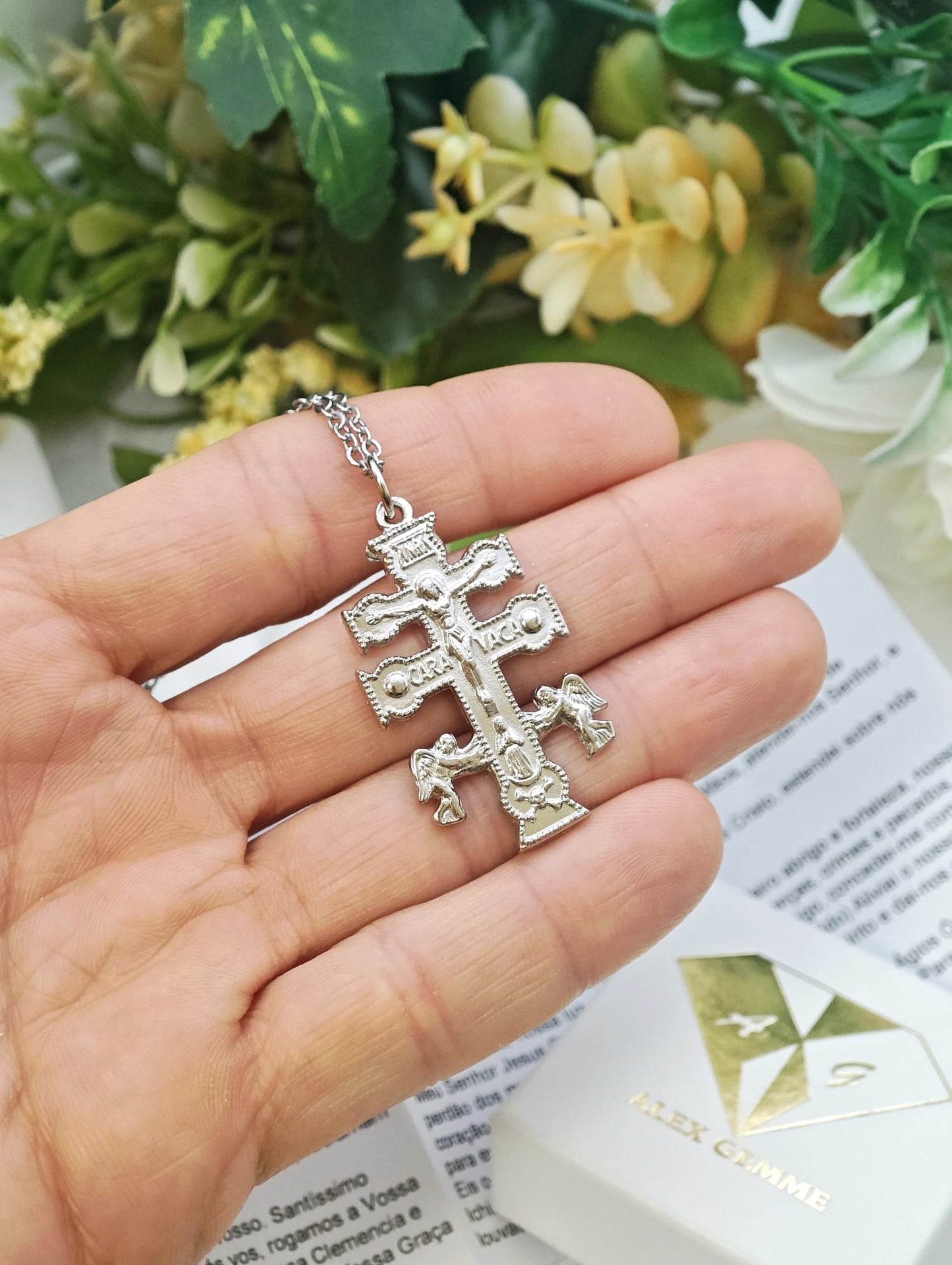 COLLANA CROCE DI CARAVACA DA CRUZ