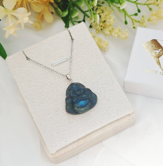BUDDHA IN LABRADORITE