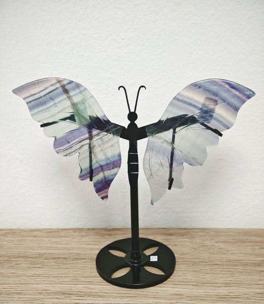 ALI DI FARFALLA IN FLUORITE RAINBOW